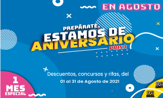 NOVEDADES –  Este agosto, ¡estamos de aniversario y tu empresa estará regaloneada!