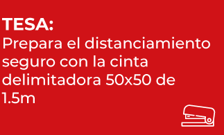 PRODUCTOS – TESA: Prepara el distanciamiento seguro con la cinta delimitadora 50×50 de 1.5m