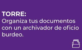 PRODUCTOS – TORRE: Organiza tus documentos con un archivador de oficio burdeo