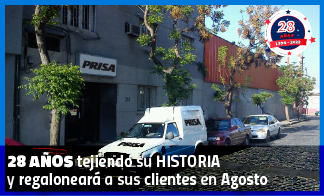 Prisa: 28 años tejiendo su historia y regaloneará a sus clientes en agosto