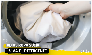 Adiós ropa sucia, viva el detergente