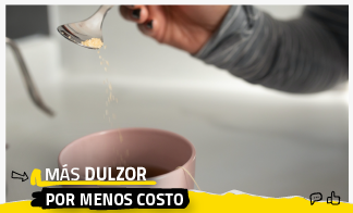 Más dulzor por menor costo