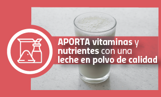 Aporta vitaminas y nutrientes con una leche en polvo fuera de lo común