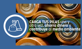 Carga tus pilas una y otra vez, ahorra dinero y contribuye al medio ambiente