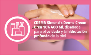 Crema Simond's Dermo Cream Urea 10% 400 Ml, diseñada para el cuidado y la hidratación profunda de la piel