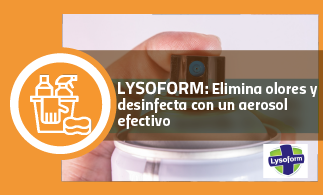 LYSOFORM: Elimina olores y desinfecta con un aerosol efectivo