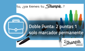 Sharpie® Doble Punta: 2 puntas 1 solo marcador permanente