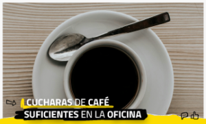 Cucharas de café suficientes en la oficina