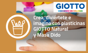 Crea, diviértete e imagina con plasticinas GIOTTO Natural y Masa Dido