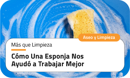 Más que limpieza: Cómo una esponja nos ayudó a trabajar mejor