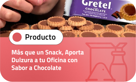 Más que un snack, aporta dulzura a tu oficina con sabor a chocolate