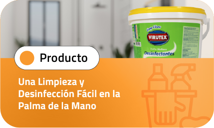 Una limpieza y desinfección fácil en la palma de la mano