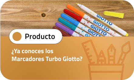¿Ya conoces los marcadores Turbo Giotto?