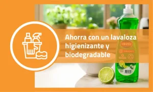 Ahorra con un lavaloza higienizante y biodegradable