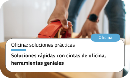 Soluciones rápidas con cintas de oficina, herramientas geniales