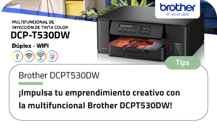 ¡Impulsa tu emprendimiento creativo con la multifuncional Brother DCPT530DW!
