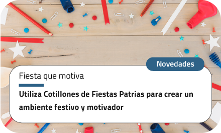 Utiliza Cotillones de Fiestas Patrias para crear un ambiente festivo y motivador