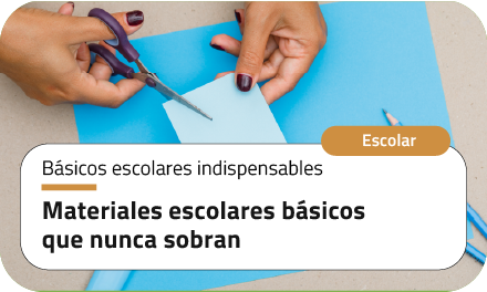Materiales escolares básicos que nunca sobran